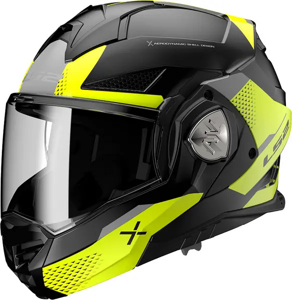 LS2 FF901 Advant X Oblivion Matt Black H-V Modular Helmet Size XL