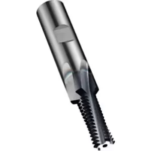 Thread Milling Cutter, Alcrona Pro, Unc, Spiral Flute 10 , Int. Coolant, Din 6535 Hb 7/16" x 14