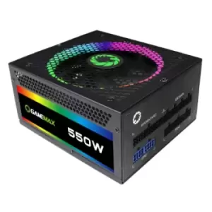 GAMEMAX 550W RGB PSU Fully Modular 14cm ARGB Fan 80+ Gold RGB...