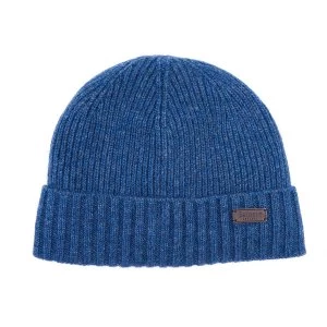 Barbour Mens Carlton Beanie Dark Denim One