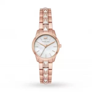 Runway Rose Gold Mother of Pearl Tone Ladies Watch