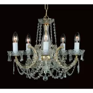 Impex Maria Therese 5 Light Multi Arm Chandelier