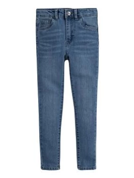 Levis Girls 720 High Rise Super Skinny Jeans - Mid Wash, Size Age: 14 Years, Women