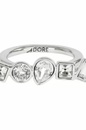 Adore Jewellery Mixed Crystal Ring Size N JEWEL 5375529