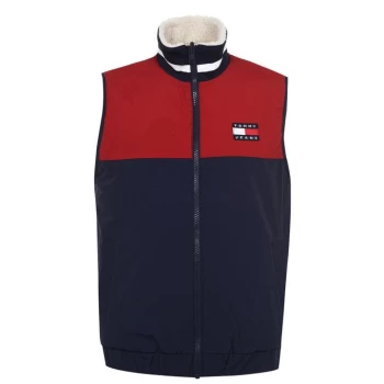 Tommy Jeans Retro Reversible Gilet - Sile/Wine ACU