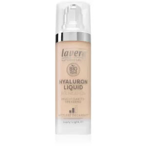 Lavera Hyaluron Liquid Foundation Lightweight Foundation with Hyaluronic Acid Shade 01 Ivory Light 30ml