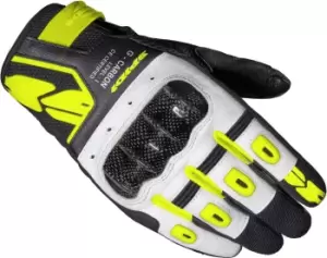 Spidi G-Carbon Motorcycle Gloves, black-yellow, Size L, black-yellow, Size L