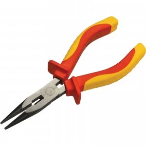 Faithfull VDE Insulated Long Nose Pliers 150mm