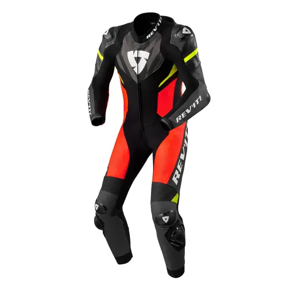 REV'IT! Hyperspeed 2 One Piece Suit Black Neon Red Size 48