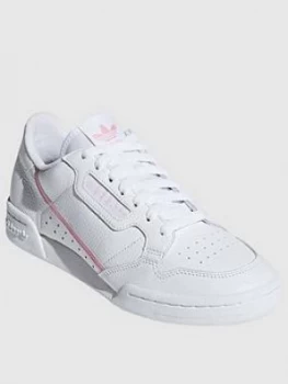 adidas Originals Continental 80 W - White/Pink, Size 6, Women