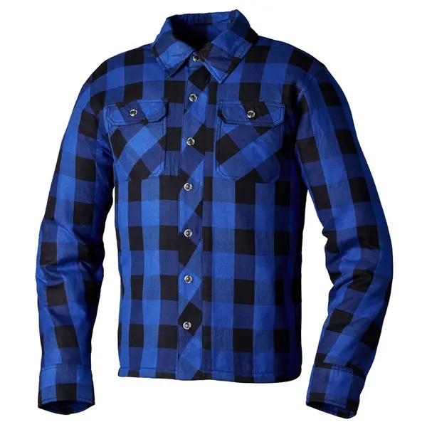 RST Lumberjack CE Textile Shirt Men Blue Check 44