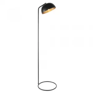 Task Floor Lamp Matt Black, Antique Brass Paint