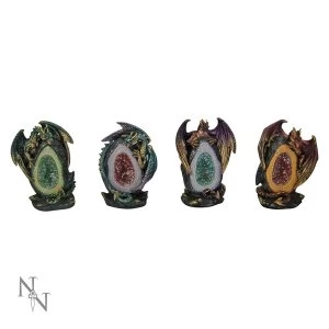 Geode Keepers Pack Of 4 Dragon Figures