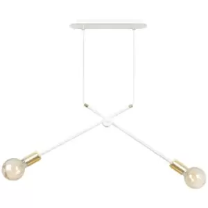 Emibig Geomet White Pendant Ceiling Light 2x E27