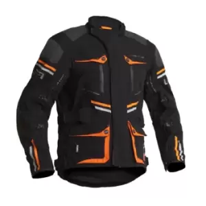 Lindstrands Textile Jacket Sunne Black Orange 56