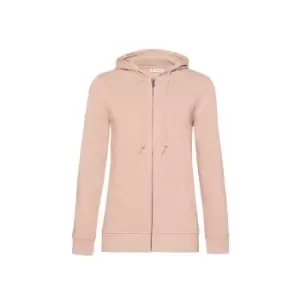 B&C Womens/Ladies Organic Hoodie (XS) (Dusky Pink)