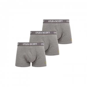 Lyle and Scott Barclay 3 Pack Trunks - Grey Marl