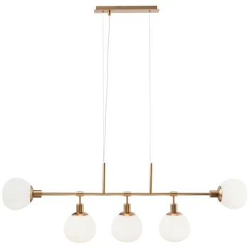 Maytoni Lighting - Erich Ceiling Pendant Lamp Brass, 5 Light, E14