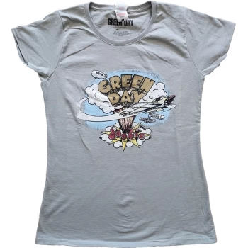 Green Day - Vintage Dookie Womens Small T-Shirt - Grey