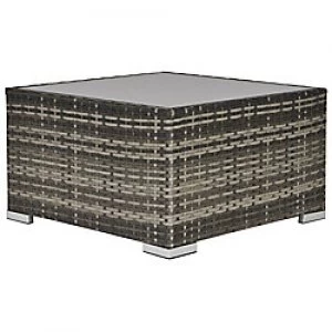 Outsunny Rattan Coffee Table 867-069CG Deep Grey