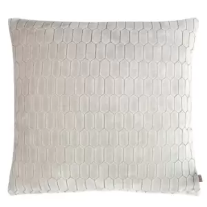 Rialta Geometric Cushion Pebble, Pebble / 50 x 50cm / Cover Only