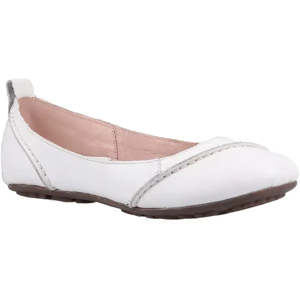 Hush Puppies Womens Janessa Leather Ballerina Ballet Pumps - UK 5