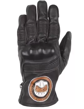 Helstons Piste Summer Leather Brown Black Gloves T10