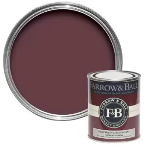 Farrow & Ball Modern Eggshell Paint Preference Red - 750ml