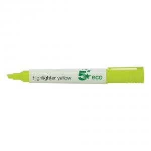 Eco Highlighter 1 5mm Line Yellow Pack 10 938041