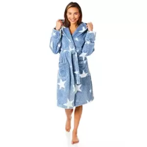 Light and Shade Pretty Woman Dressing Gown Ladies - Blue