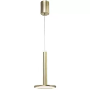 Hialeah Integrated LED Pendant Ceiling Light Satin Gold Aluminium LED 11W 414Lm 3000K - Merano