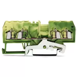 WAGO 280-837 5mm 4-conductor Ground Terminal Block Green-yellow