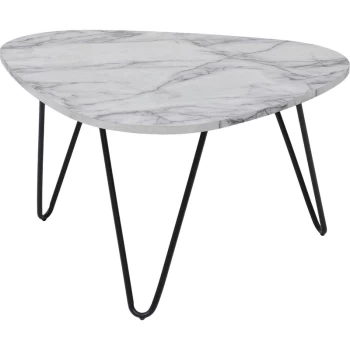 Trieste Living Room Coffee Table Marble Effect - Seconique