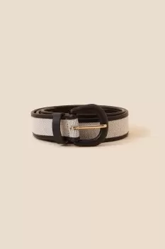 Contrast Edge Canvas Belt