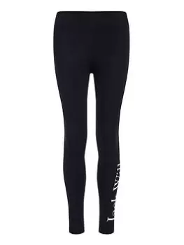 Jack Wills Girls Script Legging - Black, Size Age: 5-6 Years, Women