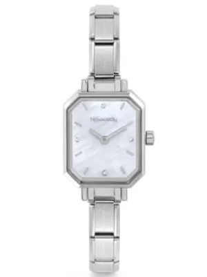 Nomination CLASSIC Paris White Mother of Pearl Rectangular Dial...