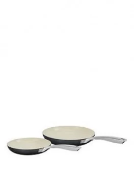 Morphy Richards Accents 2 Piece Frying Pan Set In Black