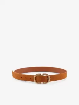 PIECES Suede Belt Women Brown