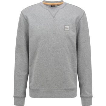 Boss Relaxed-Fit Crewneck Sweatshirt - Grey