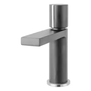 Grey Mono Basin Mixer Tap with Waste - Cosmo