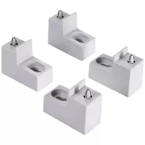 Fibox 8120835 WMKQ50M Plastic Wall mounting lugs set for 5070-8060