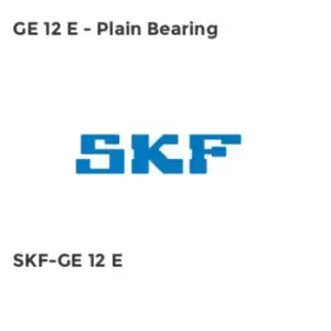 GE 12 E - Plain Bearing