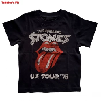 The Rolling Stones - US Tour '78 Kids 18 Months T-Shirt - Black