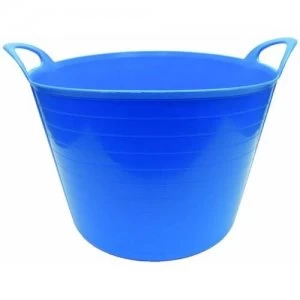 Rhino 40 Litre Heavy Duty Flexi Flexible Garden Container Storage Bucket Tub - Blue