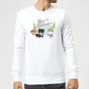 DC Nice Is Overrated Christmas Sweatshirt - White - XXL