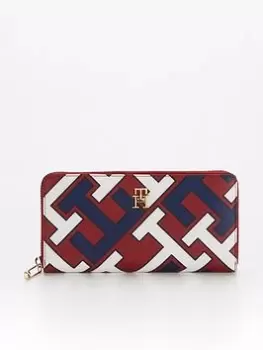 Tommy Hilfiger Iconic Monogram Large Wallet - Corporate Mix