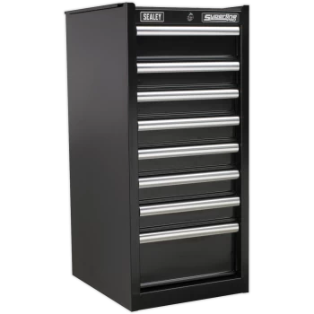 Sealey Superline Pro 8 Drawer Heavy Duty Cabinet Hang On Tool Chest Black