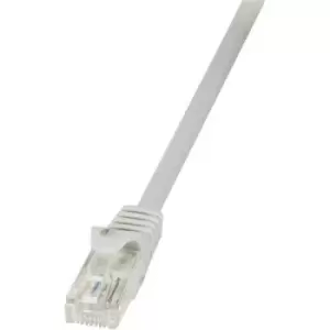 LogiLink CP1022U RJ45 Network cable, patch cable CAT 5e U/UTP 0.50 m Grey