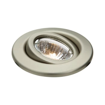 Brushed Chrome Gimbal Downlight, 12V 50W - Knightsbridge