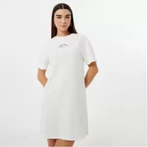 Jack Wills Logo T-Shirt Dress - White